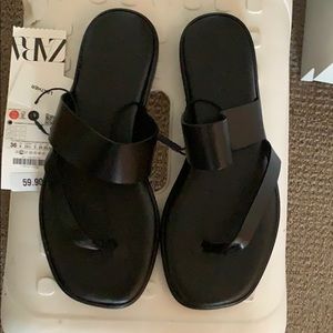 NWT black Zara sandals